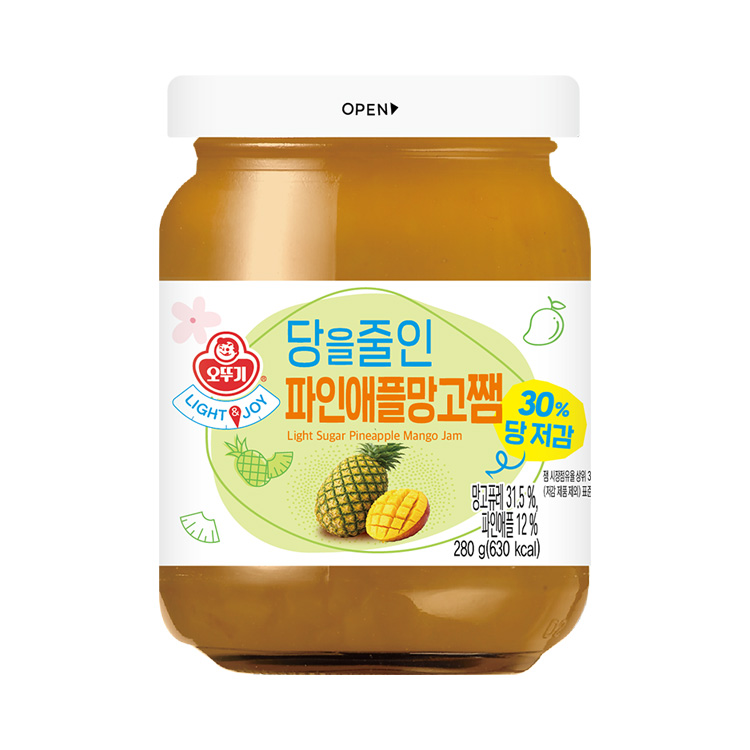 라이트앤조이 당을 줄인 파인애플망고쨈