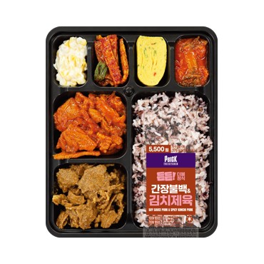 간장 불백 김치 제육 더블