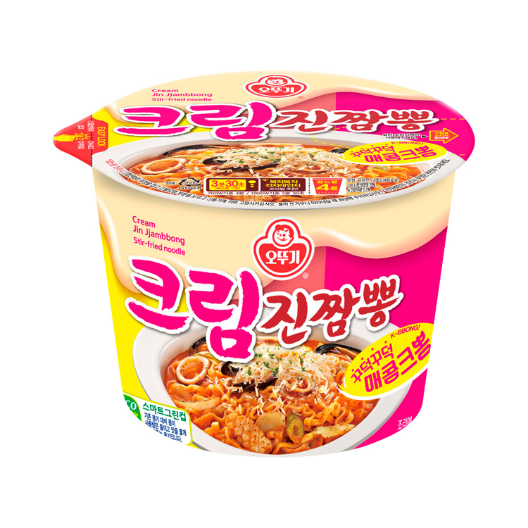 크림진짬뽕 용기