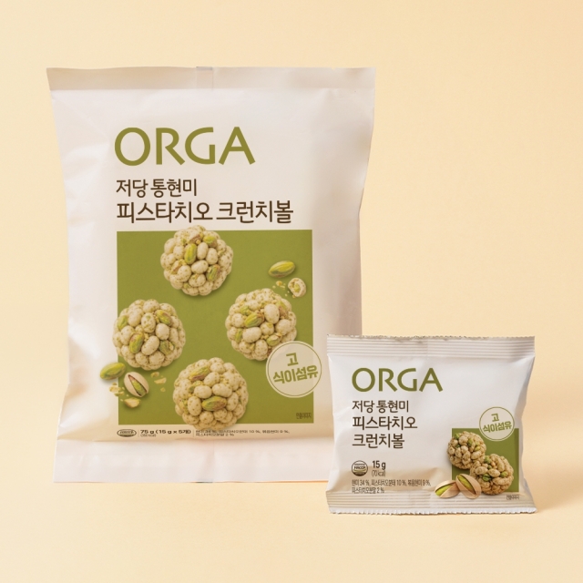 ORGA 저당 통현미 피스타치오 크런치볼